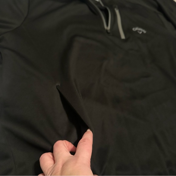 Callaway Black Quarter-Zip Pullover size XL - Picture 6 of 8